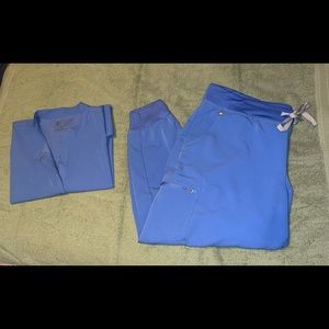 Figs scrub set ceil blue XL and XXL/p